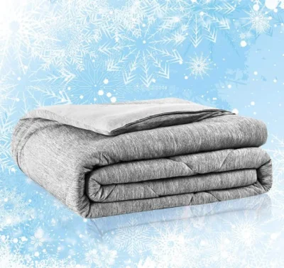 Consolador de resfriamento macio e leve cobertor de verão completo/queen size reversível para baixo cobertor de edredom alternativo