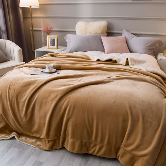 Início Pesado Pesado Viagem Cama Sofá Carro Macio Quente Vermelho Dois Lados Xadrez Tecido Pelúcia Aconchegante Lã Sherpa Cobertor